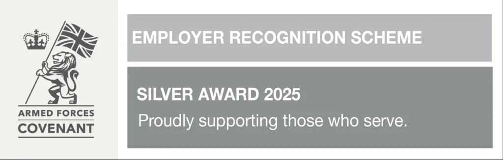 Armed Forces Covenant Employer Recognition Scheme Silver Award